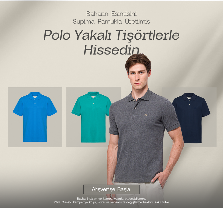 Supima Pamuklu Polo Yaka T-Shirt Koleksiyonu!