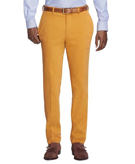 Erkek açık turuncu klasik pantolon