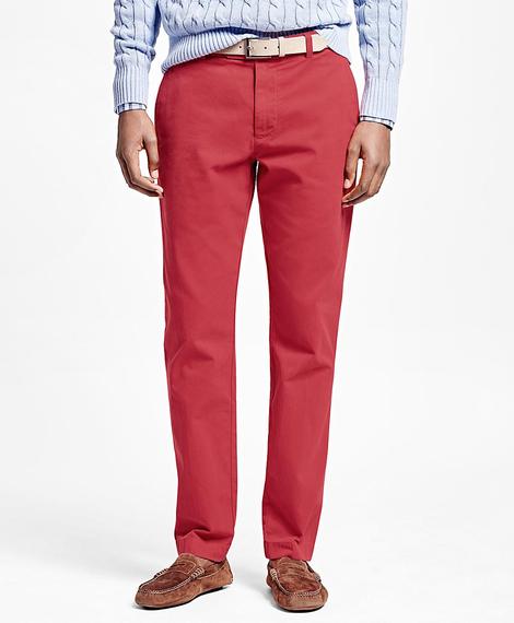Erkek kırmızı milano kesim chino pantolon