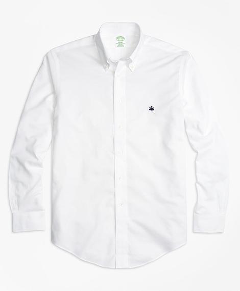 Erkek beyaz non-iron oxford milano kesim klasik gömlek