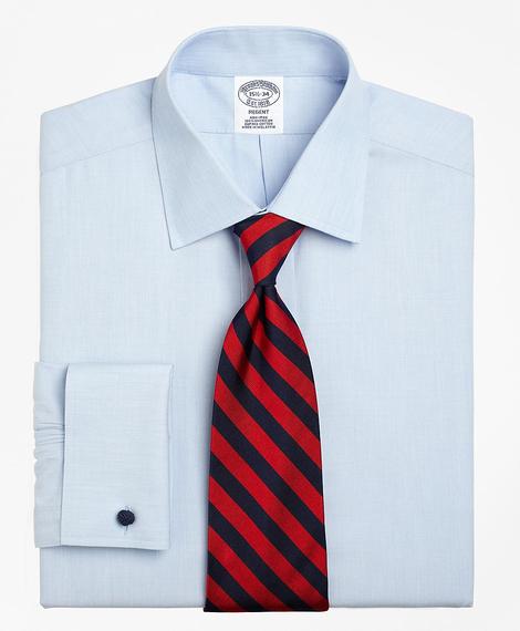 Erkek açık mavi non-iron kravat yaka regent kesim klasik gömlek