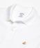 Erkek beyaz supima polo yaka logolu t-shirt