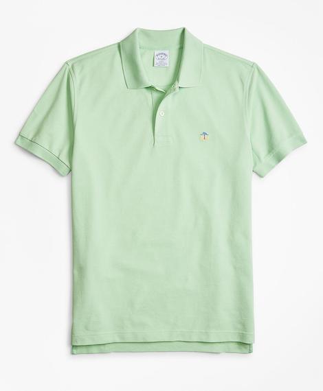 Erkek yeşil supima polo yaka t-shirt