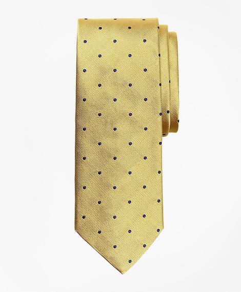 Erkek sarı/lacivert noktalı kravat