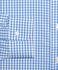Erkek açık mavi non-iron milano kesim küçük kareli klasik gömlek