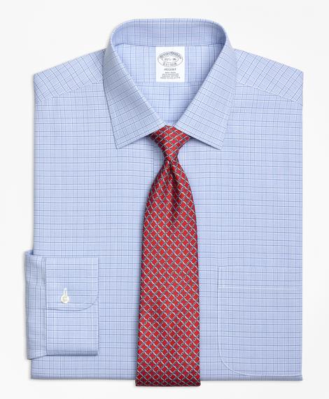 Erkek pastel mavi non-iron kravat yaka klasik gömlek