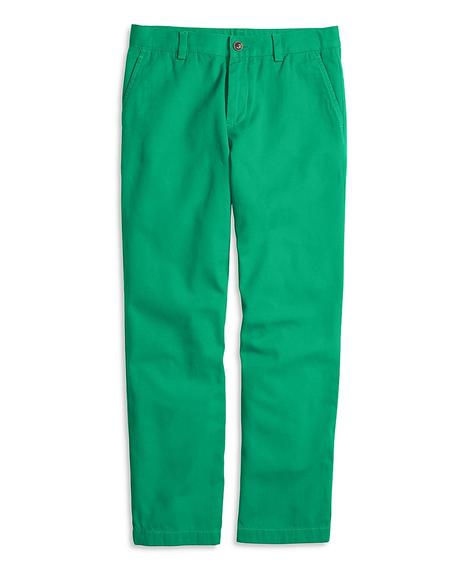 Erkek çocuk yeşil chino pantolon