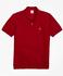 Erkek kırmızı logolu polo yaka pike t-shirt