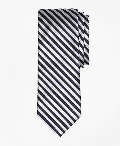 Erkek lacivert çizgili repp kravat