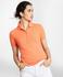 Kadın turuncu polo yaka t-shirt