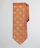 Erkek turuncu renkli desenli kravat