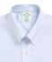 Erkek mavi/beyaz çizgili non-iron milano kesim klasik gömlek