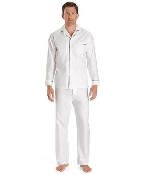 Erkek beyaz renkli pijama takımı