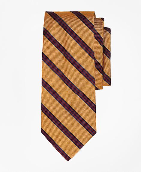 Erkek sarı çizgili repp kravat