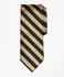 Erkek gold/lacivert repp çizgili kravat