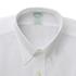 Erkek beyaz non-iron düğmeli yaka milano kesim klasik gömlek