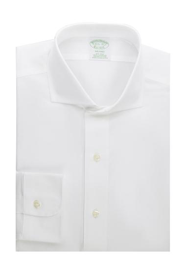 Erkek beyaz non-iron italyan yaka milano kesim klasik gömlek