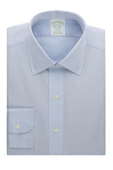 Erkek açık mavi non-iron milano kesim klasik gömlek