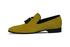Erkek sarı el yapımı bağcıksız klasik ayakkabı