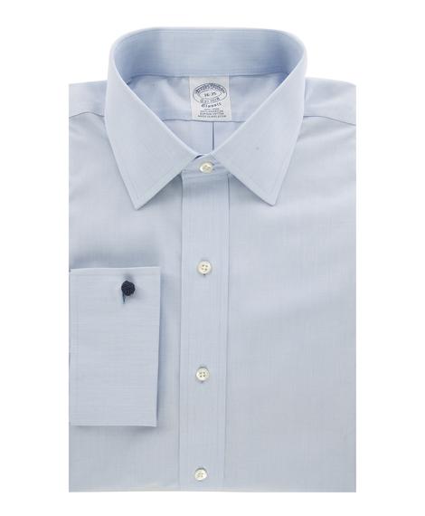 Erkek açık mavi slim klasik gömlek