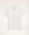 Erkek beyaz vintage polo yaka t-shirt