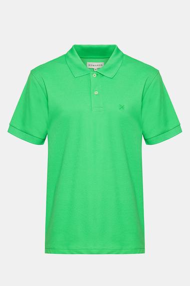 Erkek Yeşil Kısa Kollu Polo Yaka T-Shirt