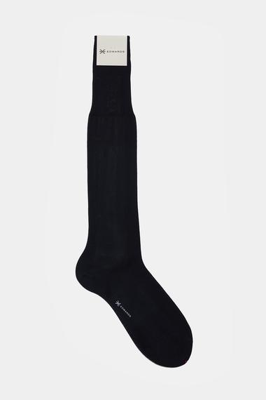 Erkek Lacivert Pamuk Uzun Çorap