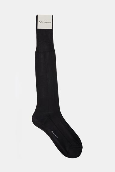 Erkek Siyah İpek Uzun Çorap