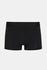 Erkek Siyah Organik Pamuklu Düz Renk Likralı Boxer 2'li Paket Siyah&Beyaz