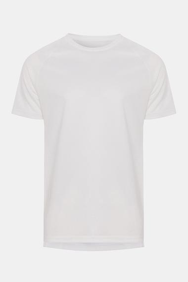 Erkek Beyaz Activewear T-Shirt